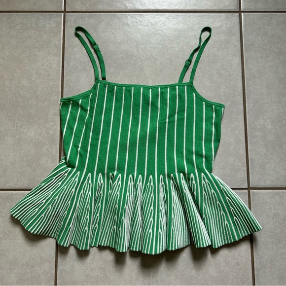 Maeve Ruffled Peplum Knit Tank - Picture 4 of 9